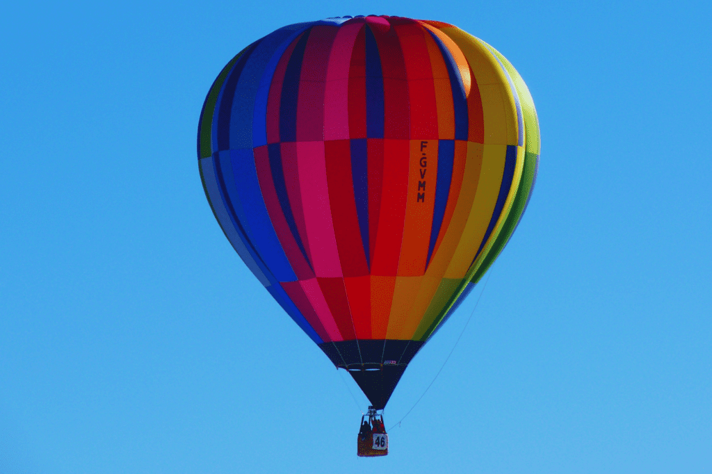 "Hot Air Balloon Ride" birthday party idea