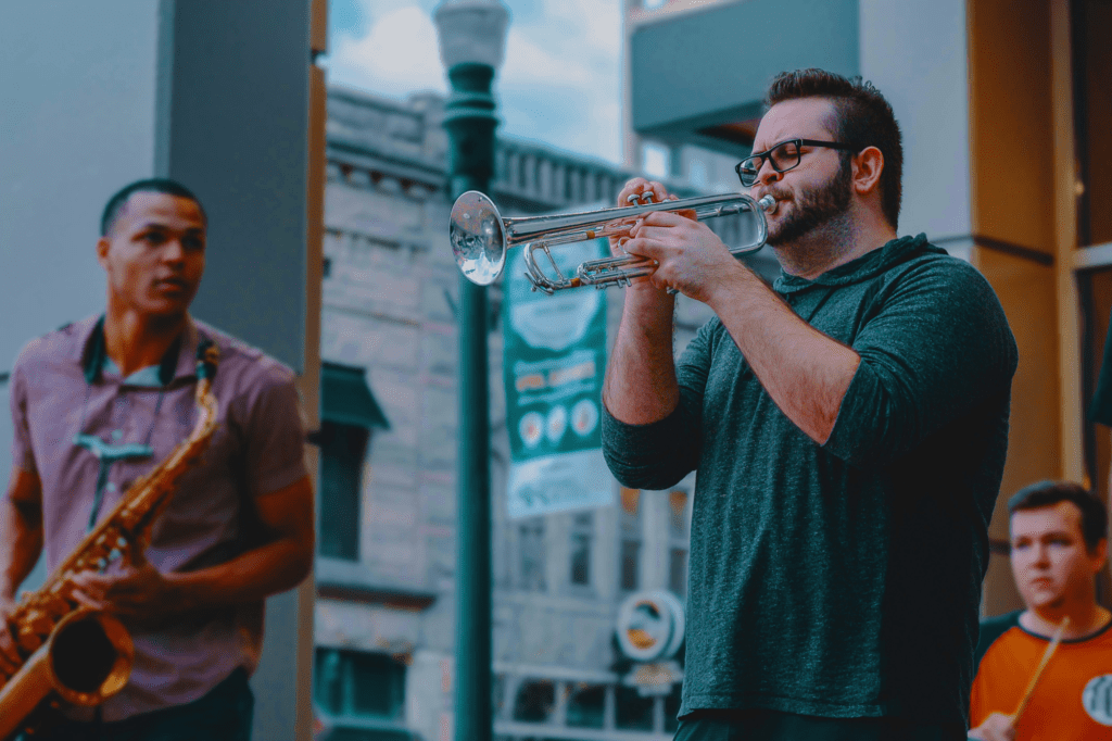 "Outdoor Music Jam" birthday party idea